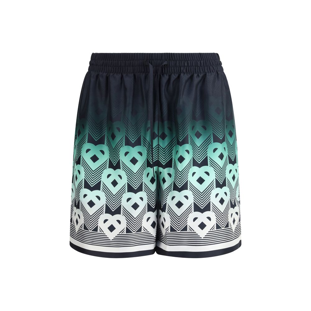 Casablanca Multicolor Silk Bermuda Shorts | Regal Royce