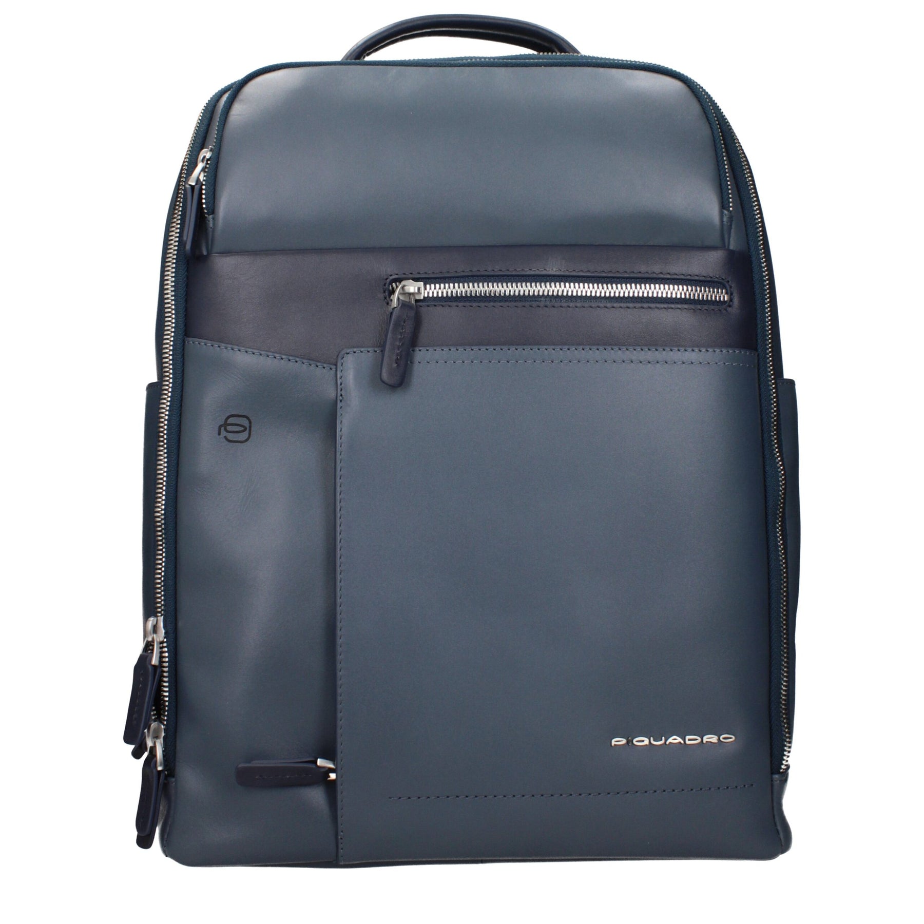 Piquadro Blue Leather Backpack | Regal Royce