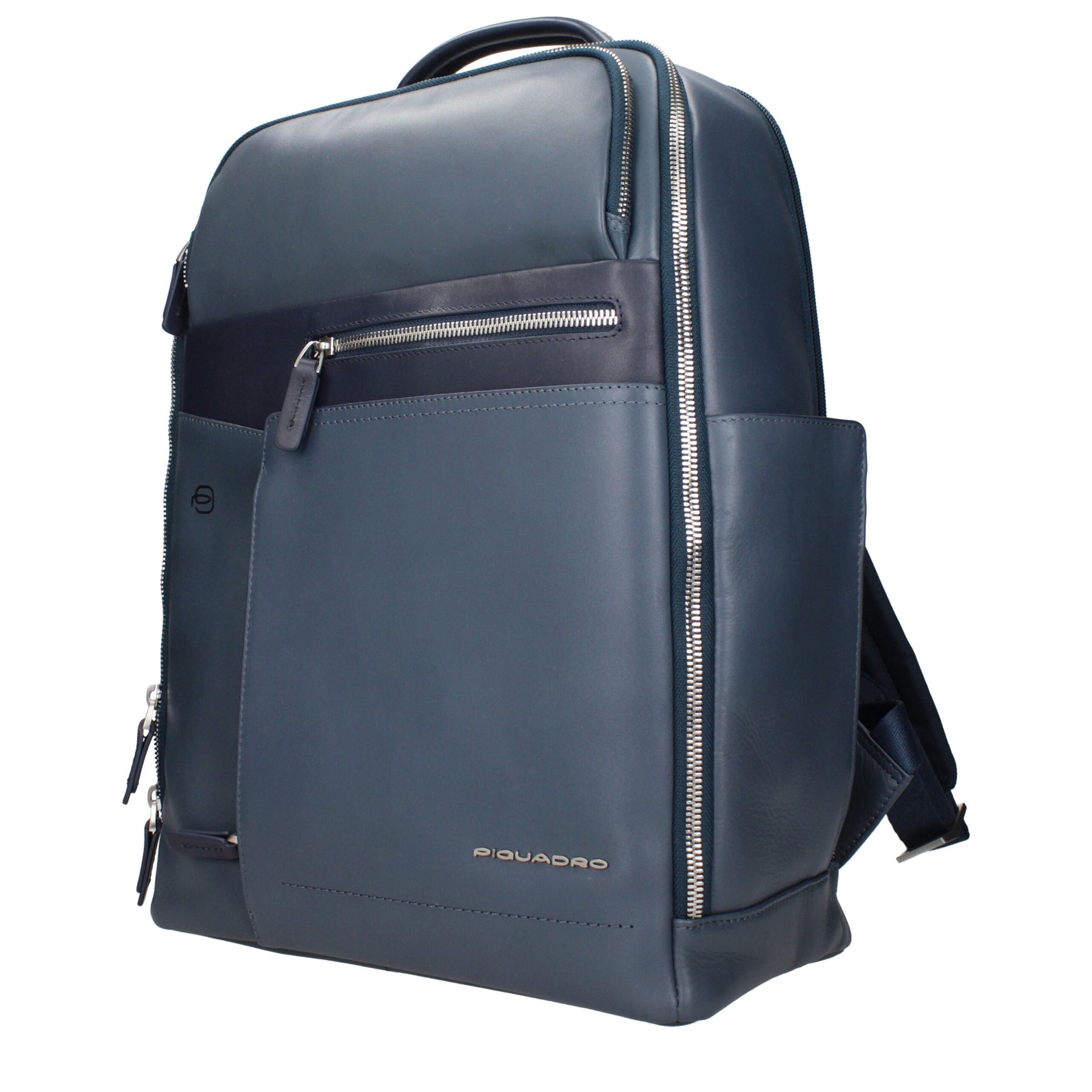 Piquadro Blue Leather Backpack | Regal Royce
