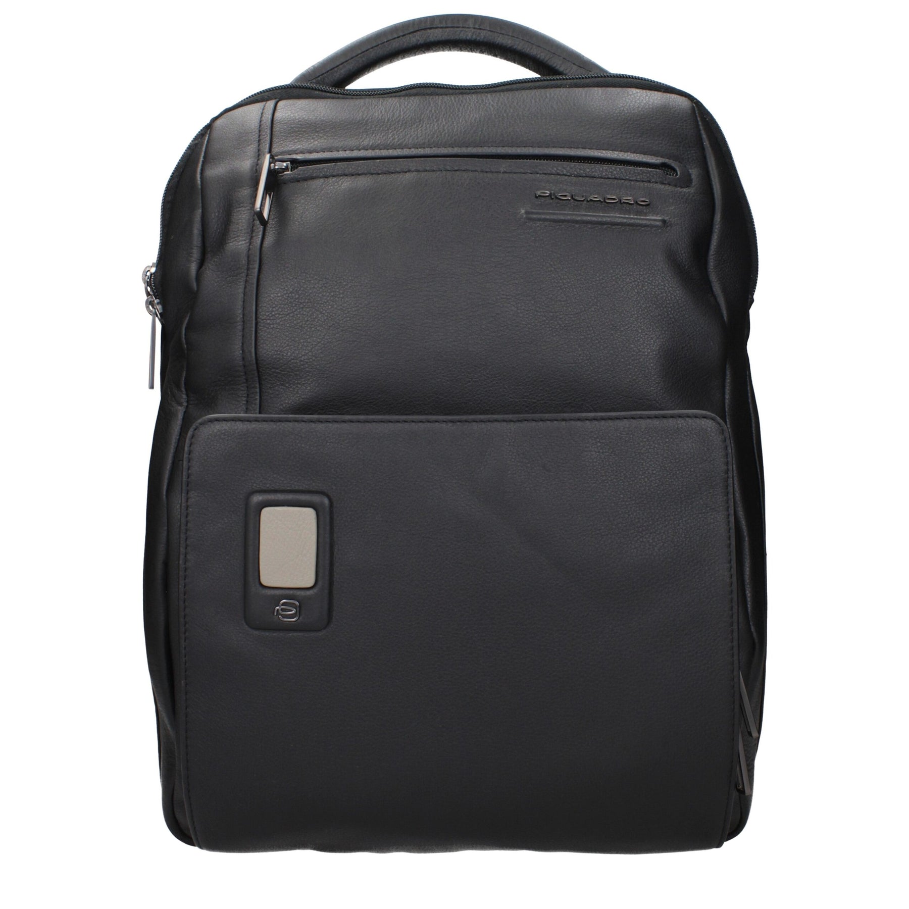 Piquadro Black Leather Backpack | Regal Royce