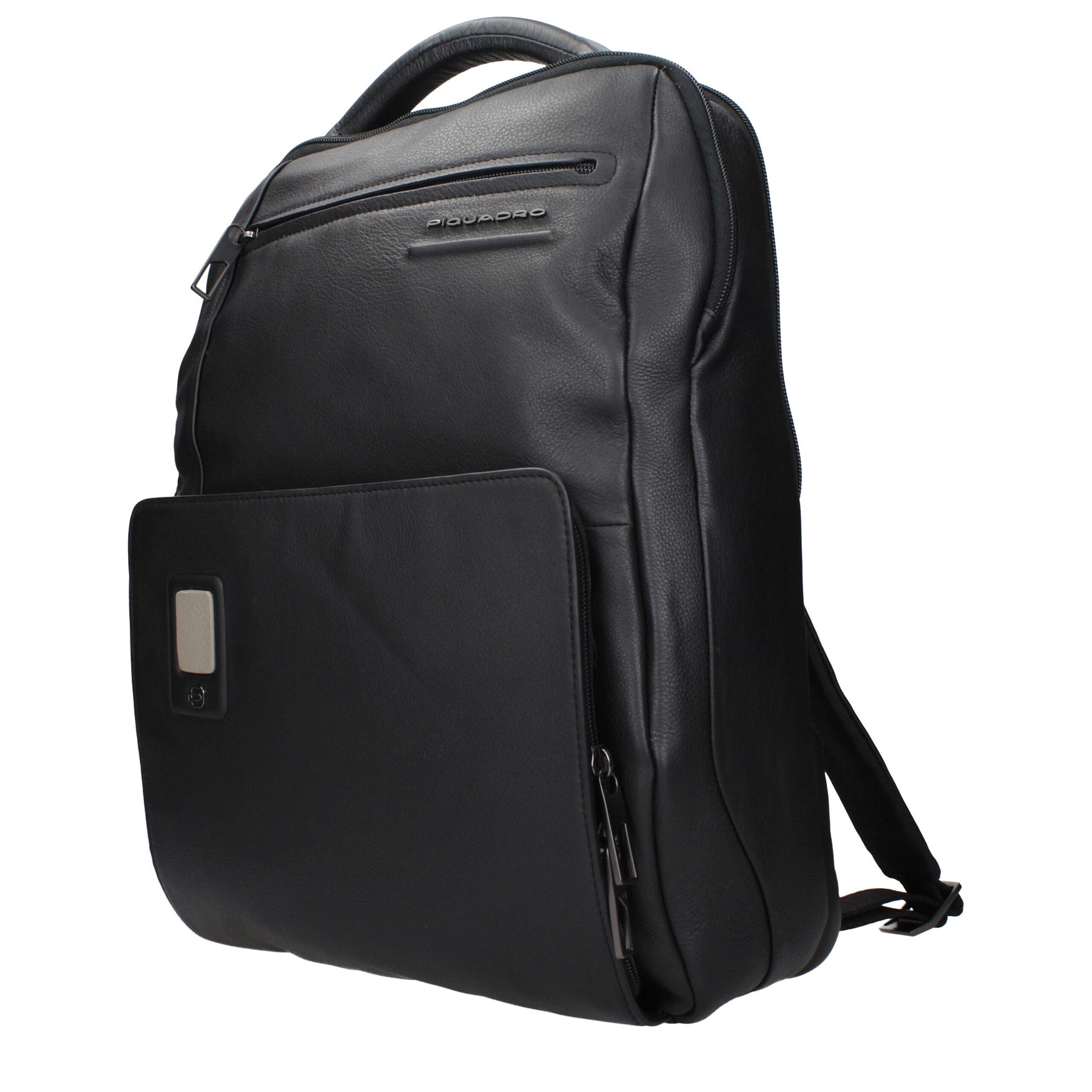 Piquadro Black Leather Backpack | Regal Royce