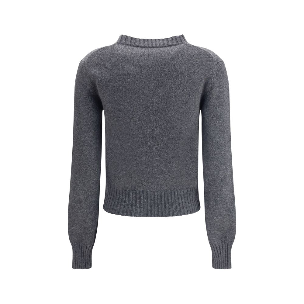 Ami Paris Gray Cashmere Cashmere Sweater | Regal Royce