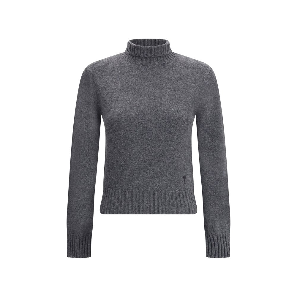 Ami Paris Gray Cashmere Turtleneck | Regal Royce
