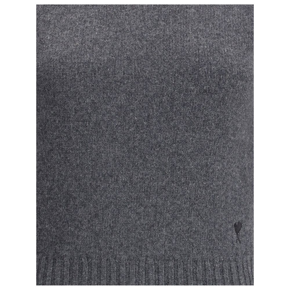 Ami Paris Gray Cashmere Turtleneck