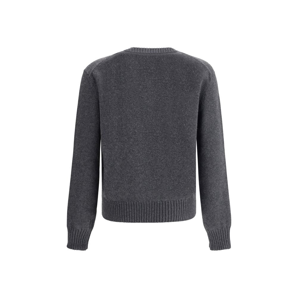Ami Paris Gray Cashmere Cardigan