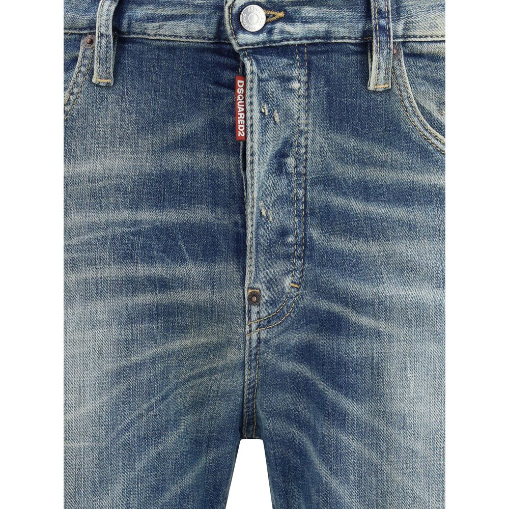 Dsquared² Blue Cotton Slim Fit Jeans | Regal Royce