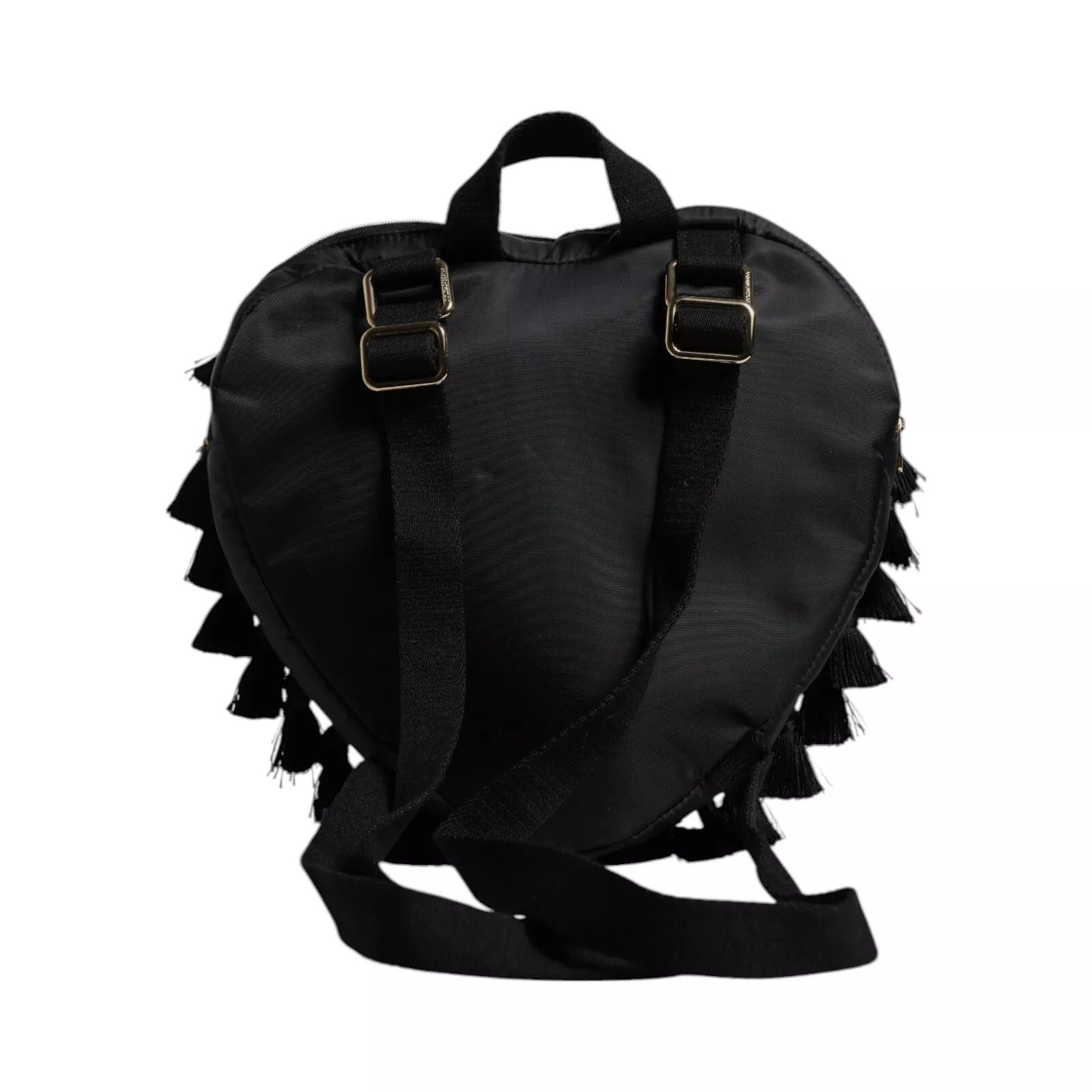 Dolce & Gabbana Black Heart L'Amore Patch Embellished Kids Backpack | Regal Royce