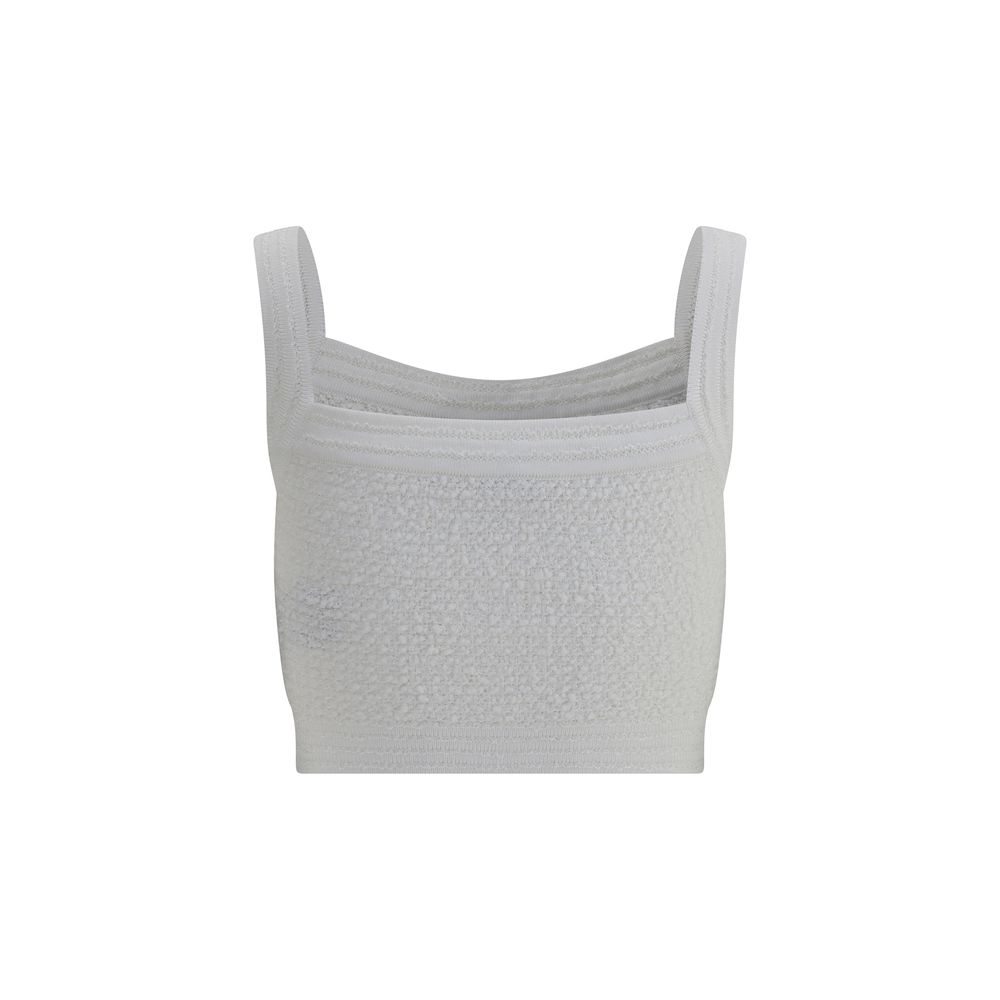 Balmain White Polyamide Top | Regal Royce