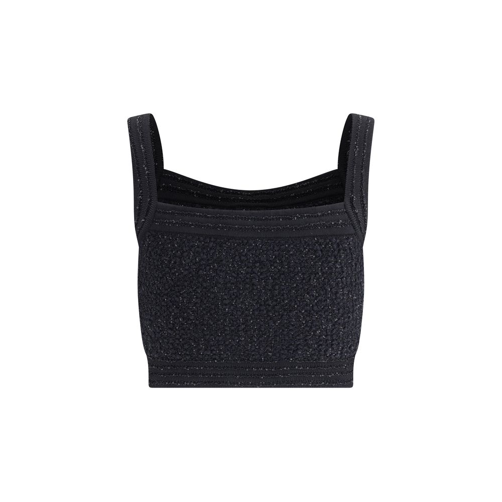 Balmain Black Polyamide Top | Regal Royce