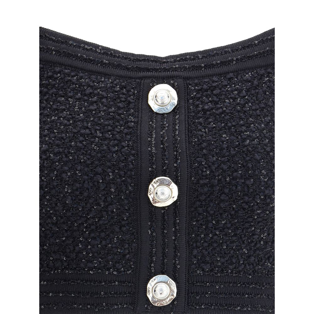 Balmain Black Polyamide Top | Regal Royce