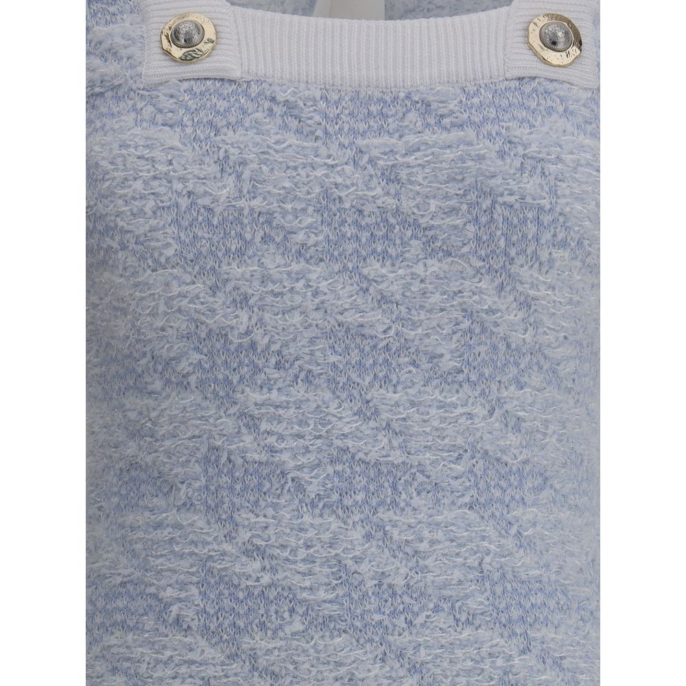 Balmain Light Blue Polyamide Casual Dress | Regal Royce