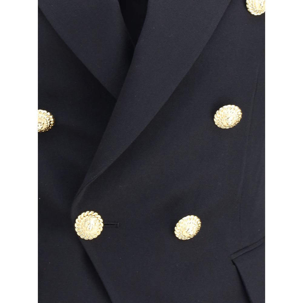 Balmain Black Wool Blazer | Regal Royce