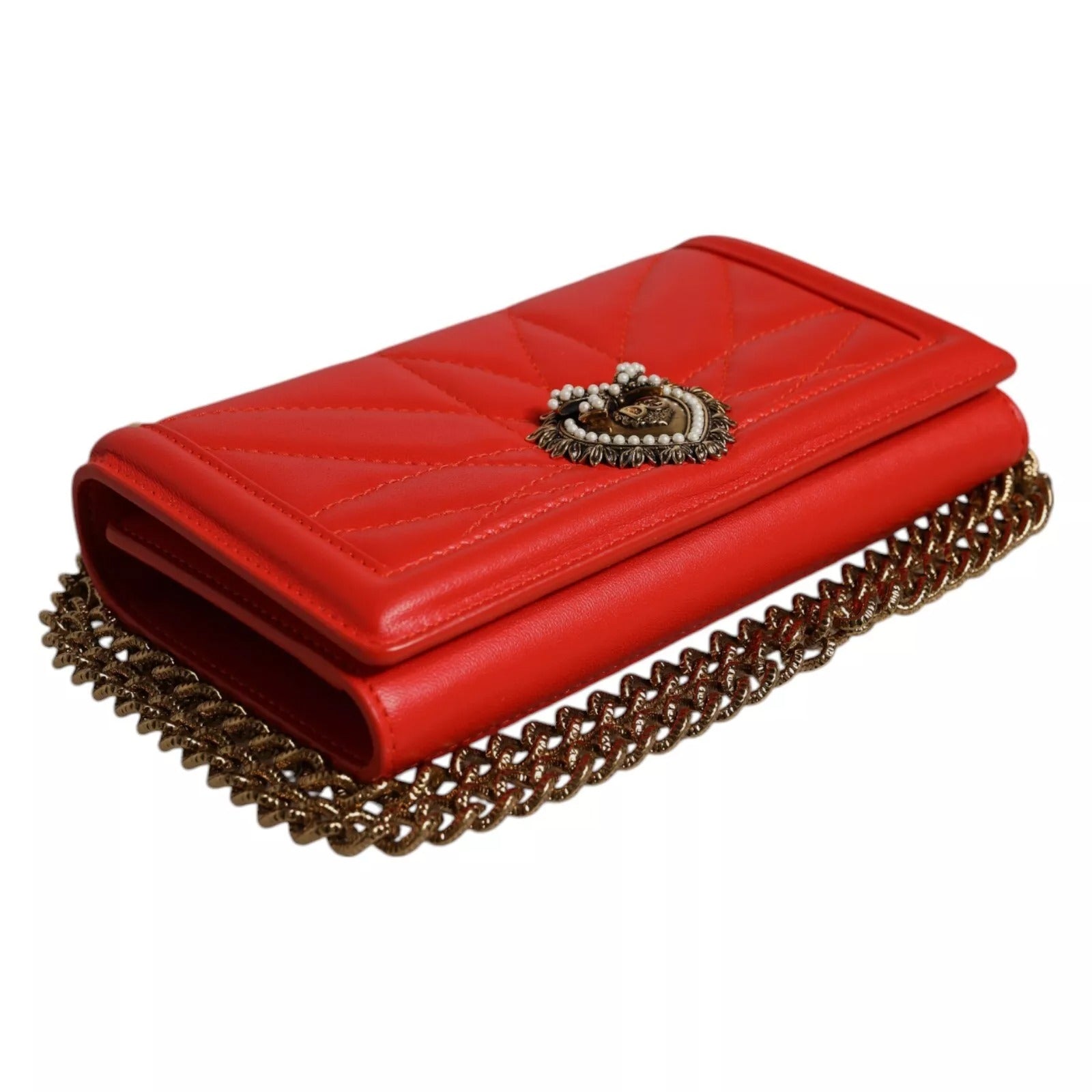 Dolce & Gabbana Red Quilted Devotion Crossbody 11 PRO Phone case bag | Regal Royce
