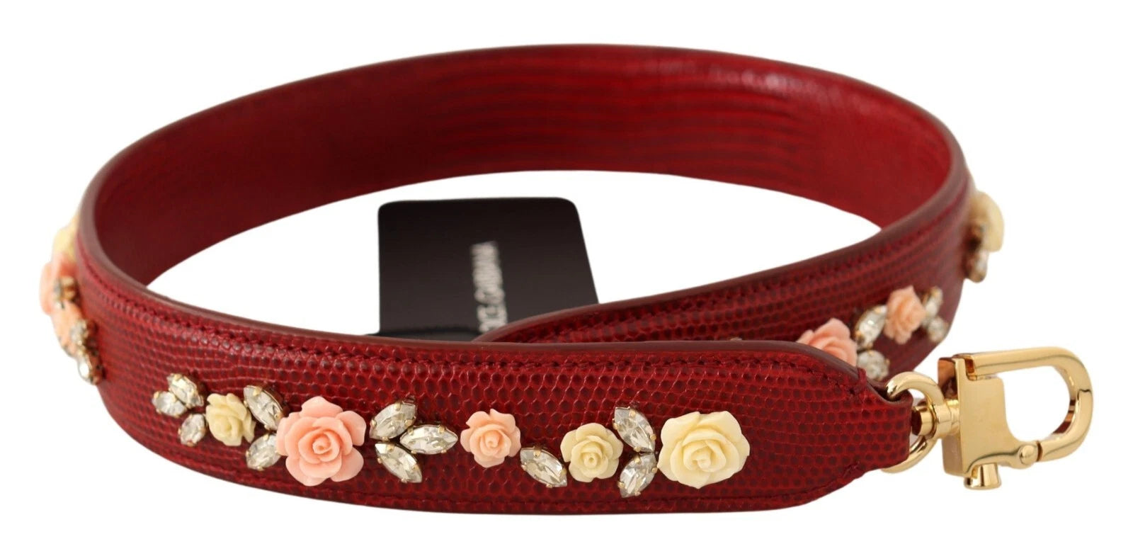 Dolce & Gabbana Floral Crystals Exotic Shoulder Strap Bag Accessory | Regal Royce