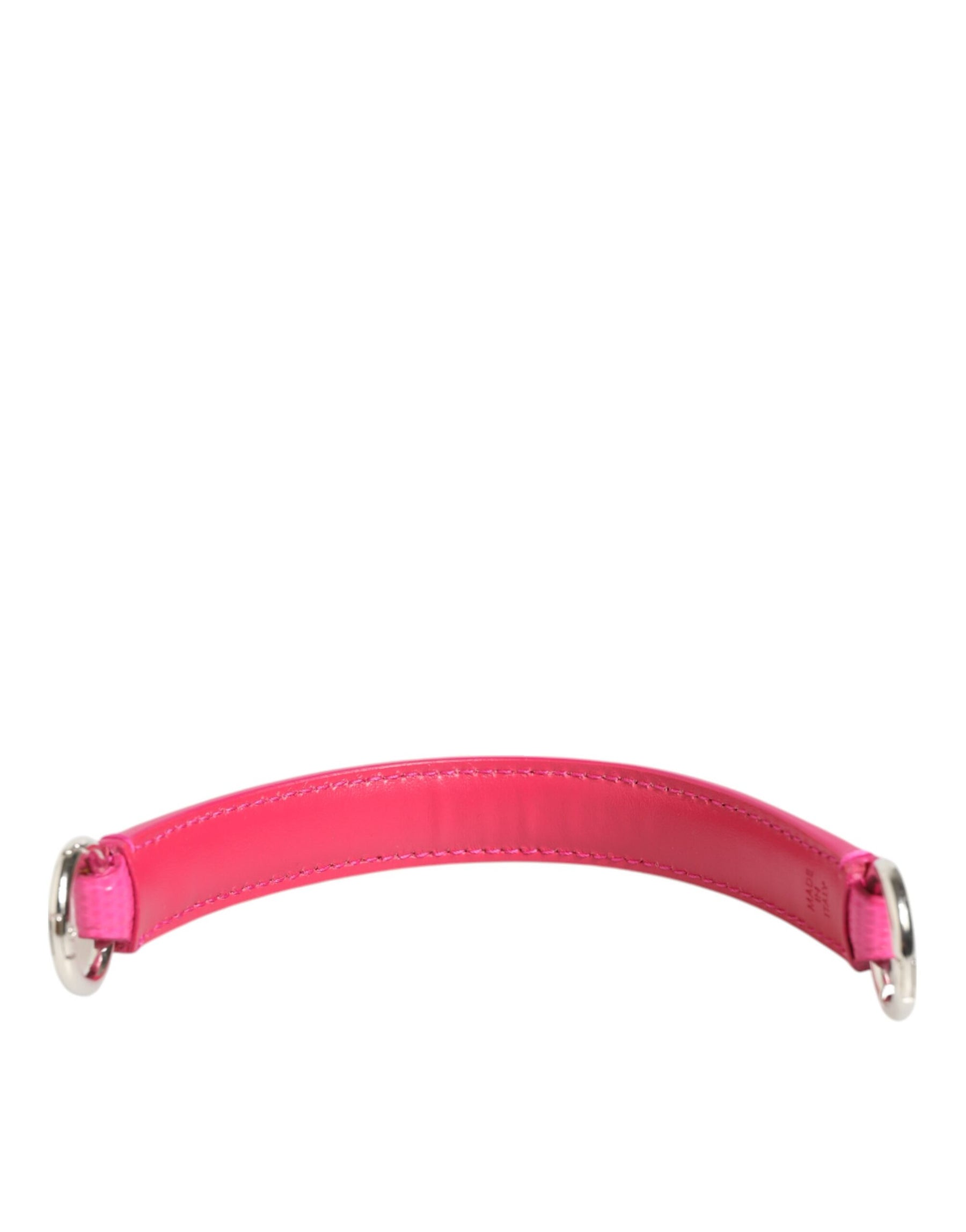Dolce & Gabbana Pink Embellished Leather Bag Handle Women Shoulder Strap | Regal Royce