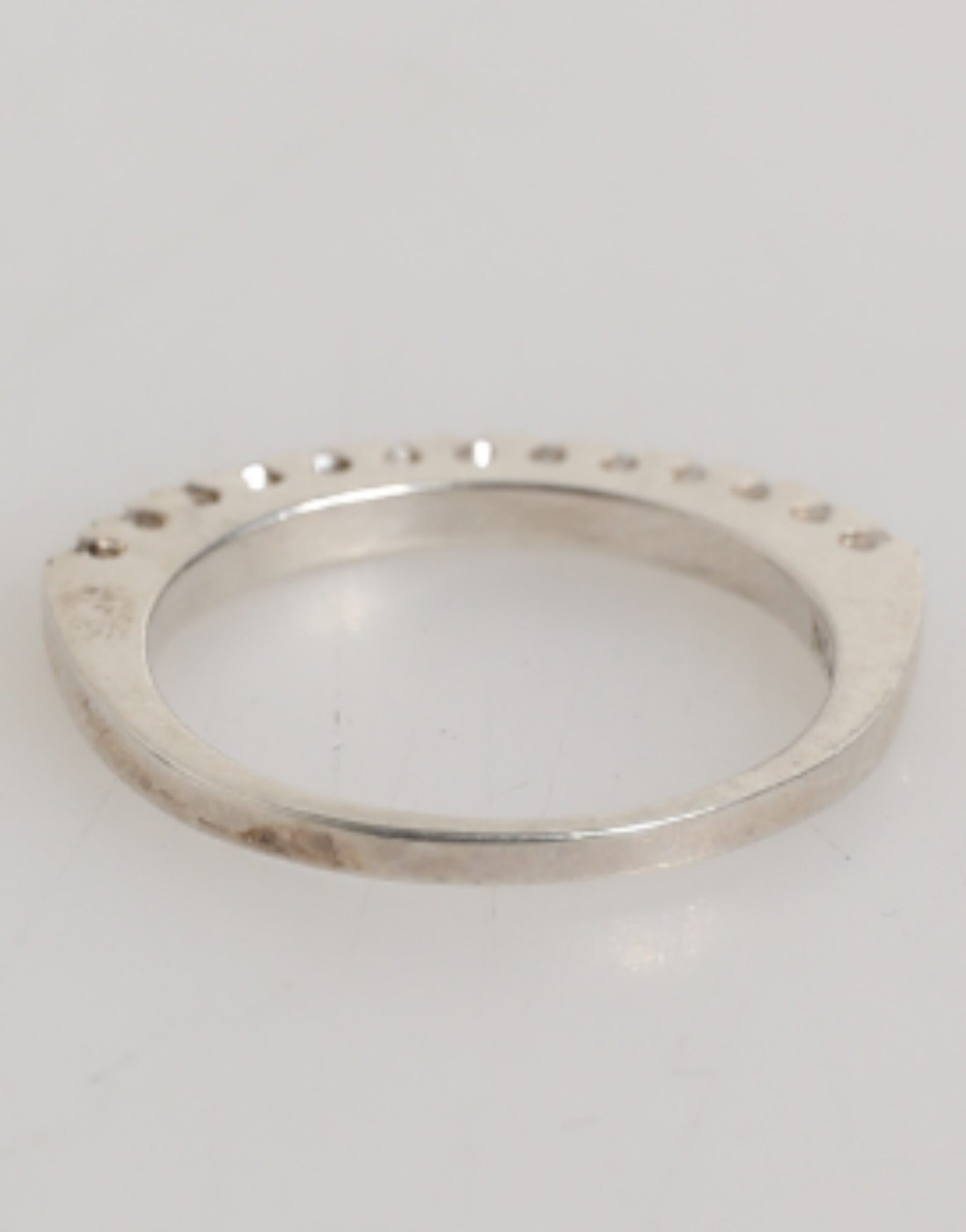 Nialaya Sterling Silver 925 Band Pave CZ Crystal Eternity Ring | Regal Royce