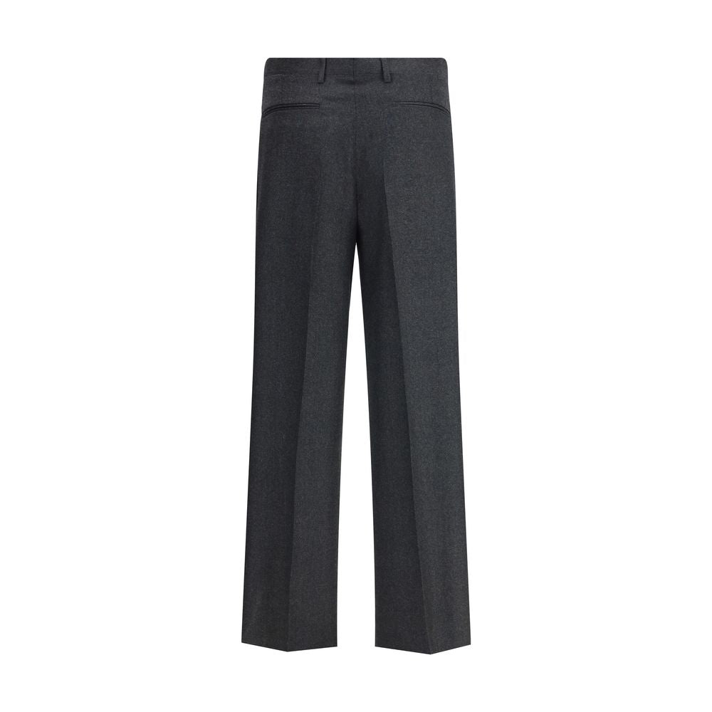 Vivienne Westwood Gray Fleece Wool Casual Pants | Regal Royce