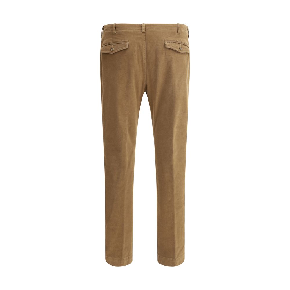 Germano Brown Cotton Pants | Regal Royce