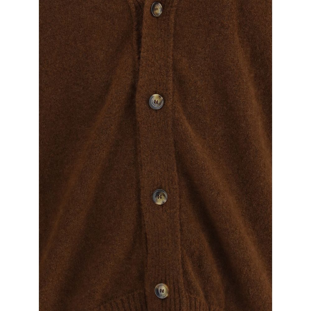 Laneus Brown Cashmere Cardigan | Regal Royce