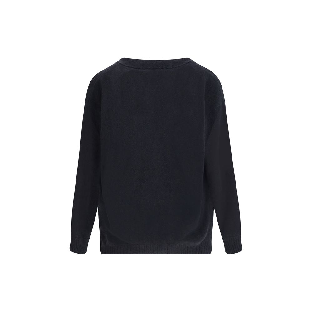 Laneus Black Cashmere Cardigan