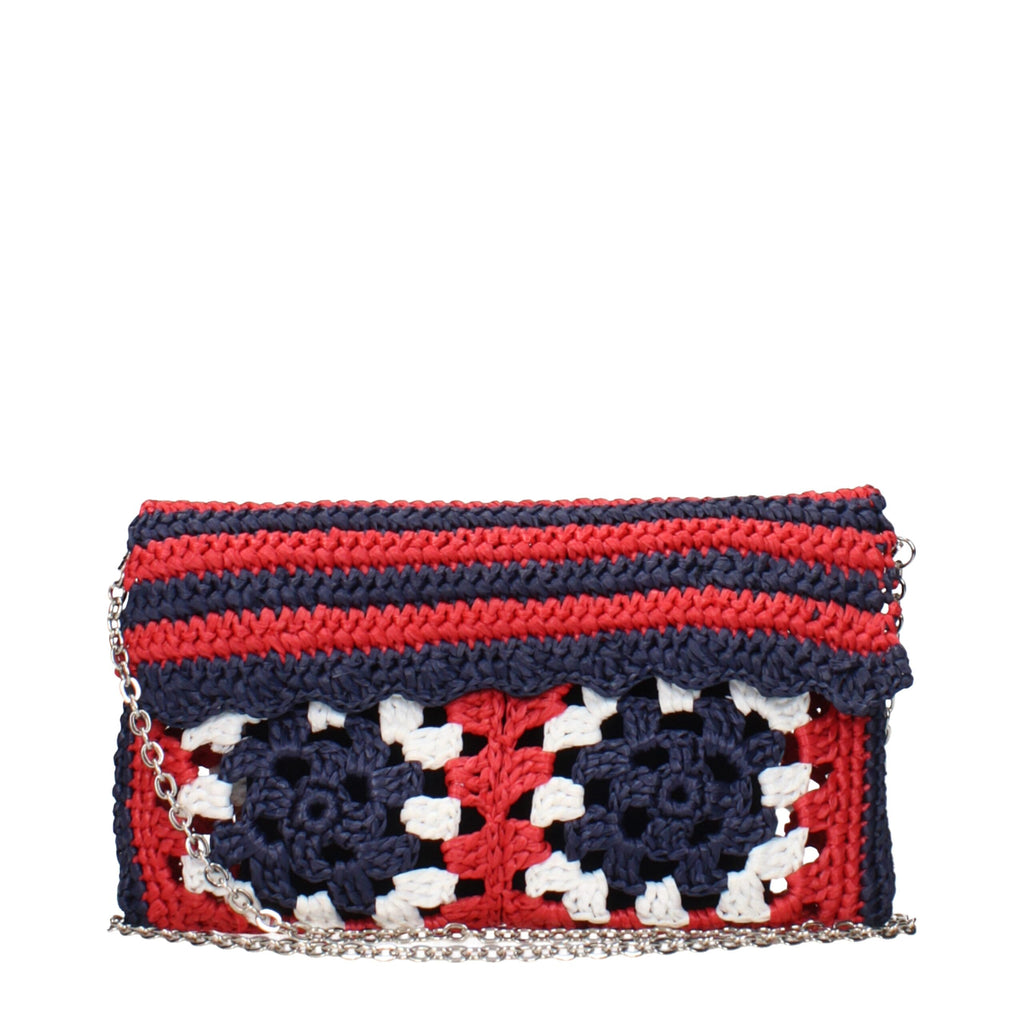 Miu Miu Multicolor Raffia Clutch Bag
