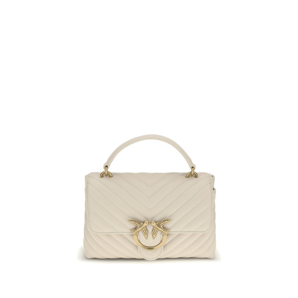 PINKO White Calf Leather Bos Taurus Handbag | Regal Royce