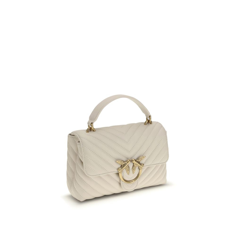 PINKO White Calf Leather Bos Taurus Handbag | Regal Royce