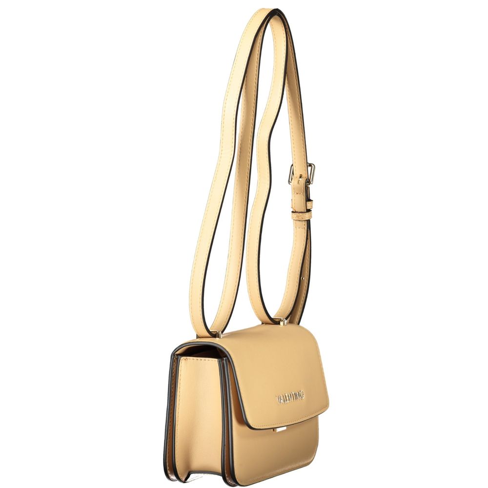 Mario Valentino Beige Polyurethane Women Handbag | Regal Royce