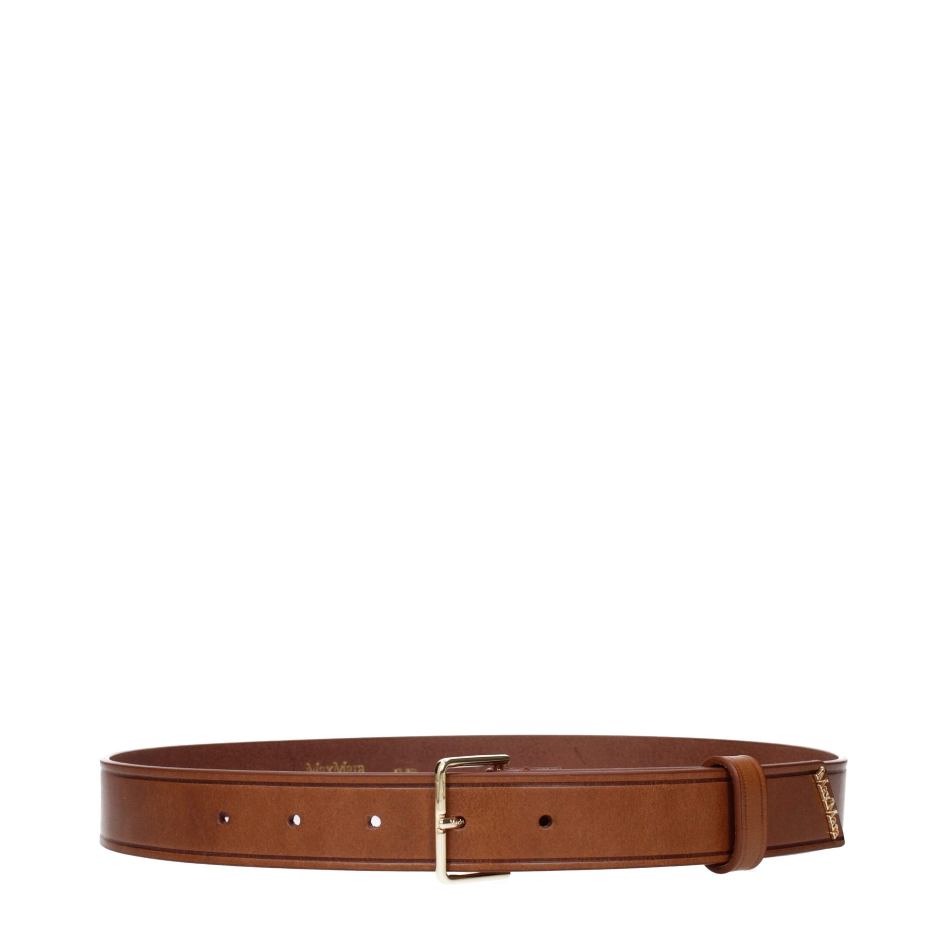 Max Mara Brown Leather Regular Belt