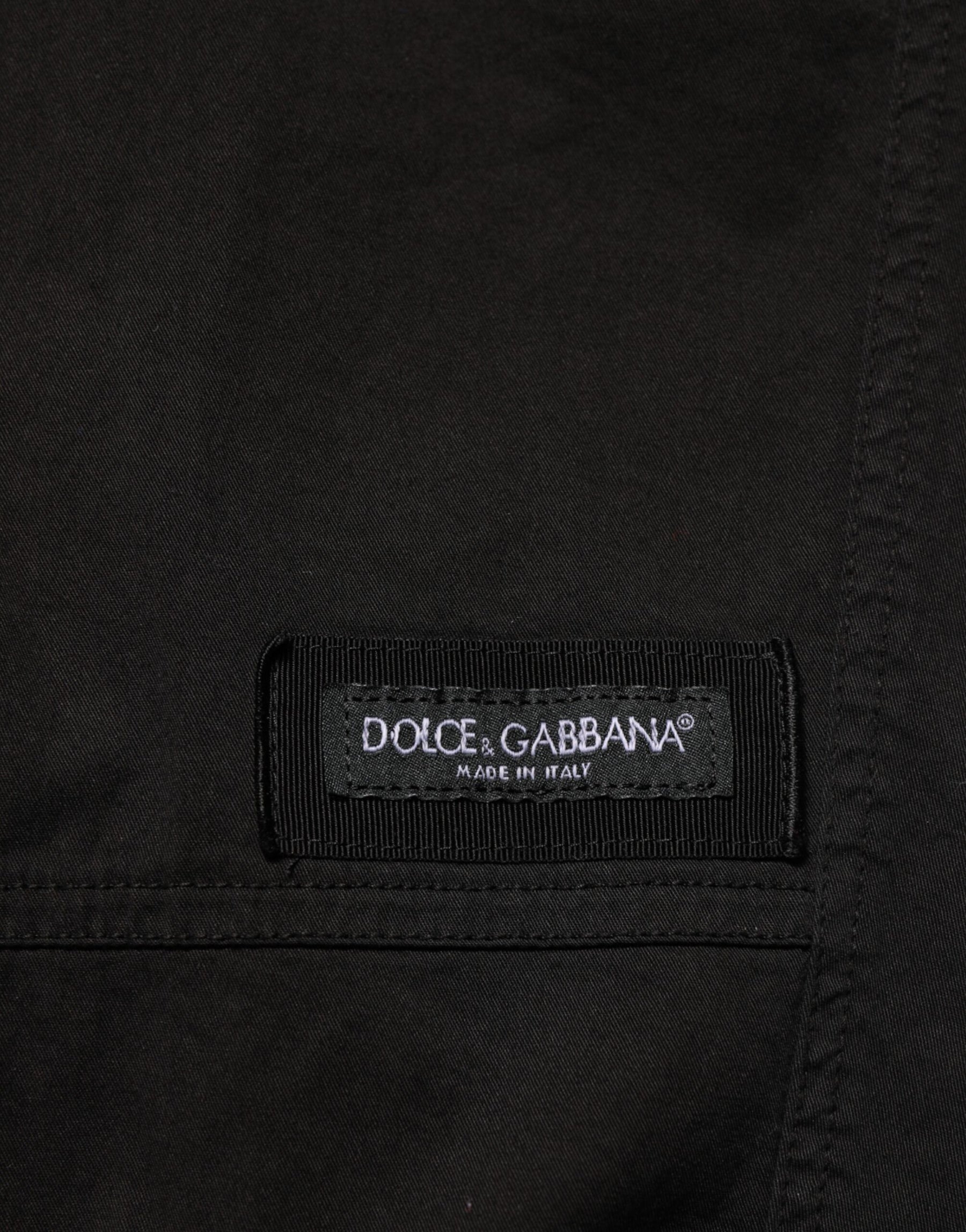 Dolce & Gabbana Black Cotton Cargo Jogger Sweatpants Pants | Regal Royce