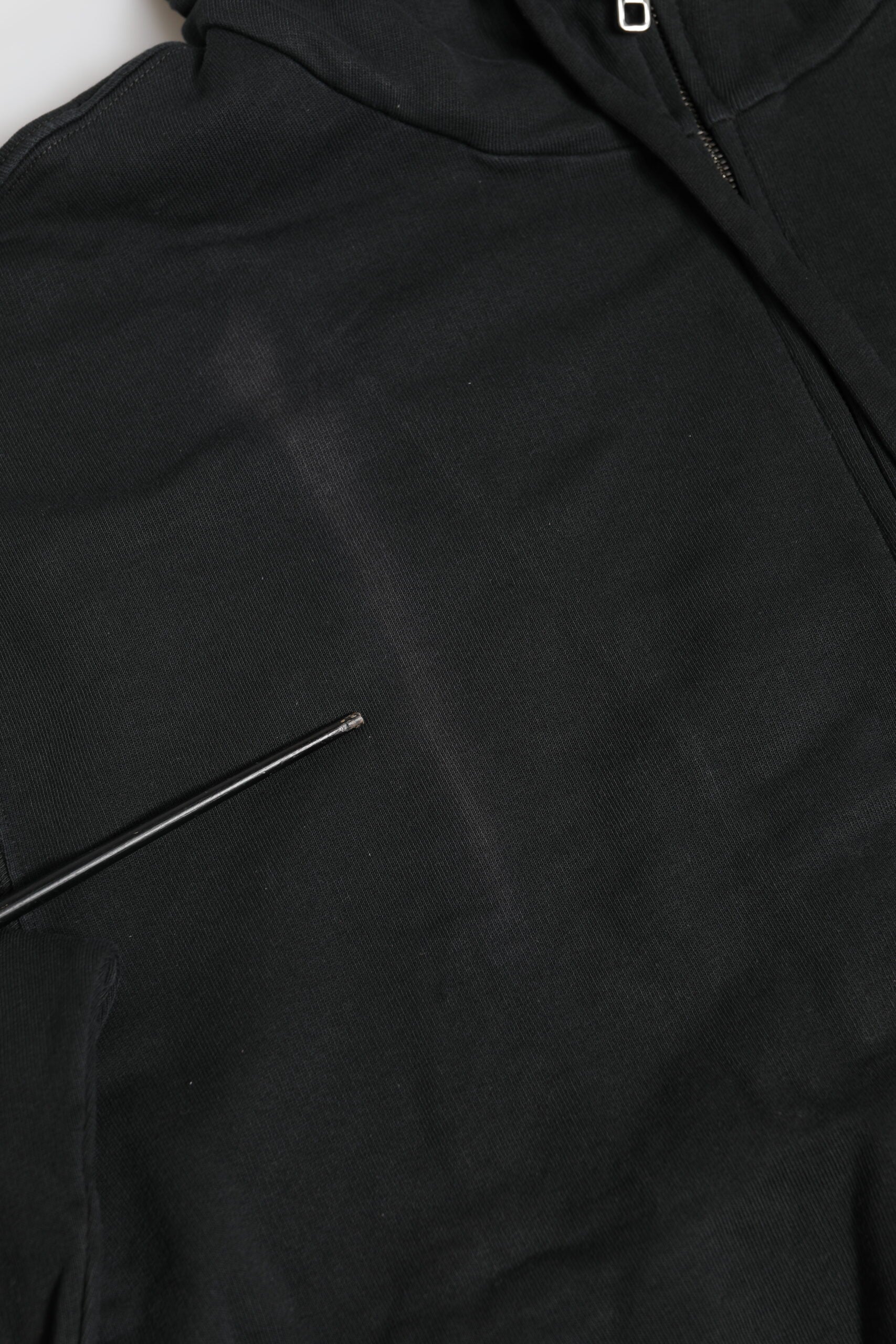 Dolce & Gabbana Black Logo FullZip Hooded Sweatshirt Sweater | Regal Royce