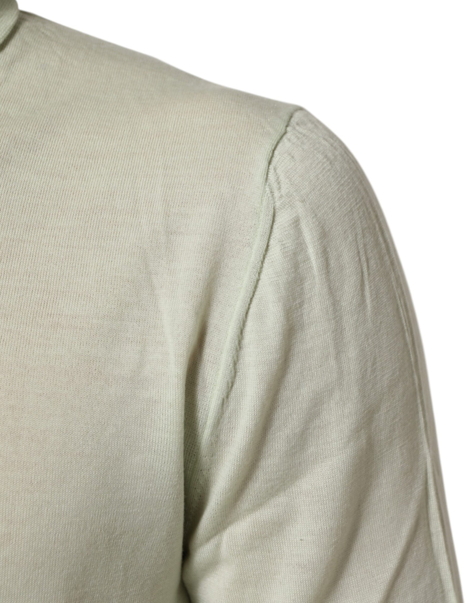 Dolce & Gabbana Light Green Logo TurtleNeck Pullover Sweater | Regal Royce