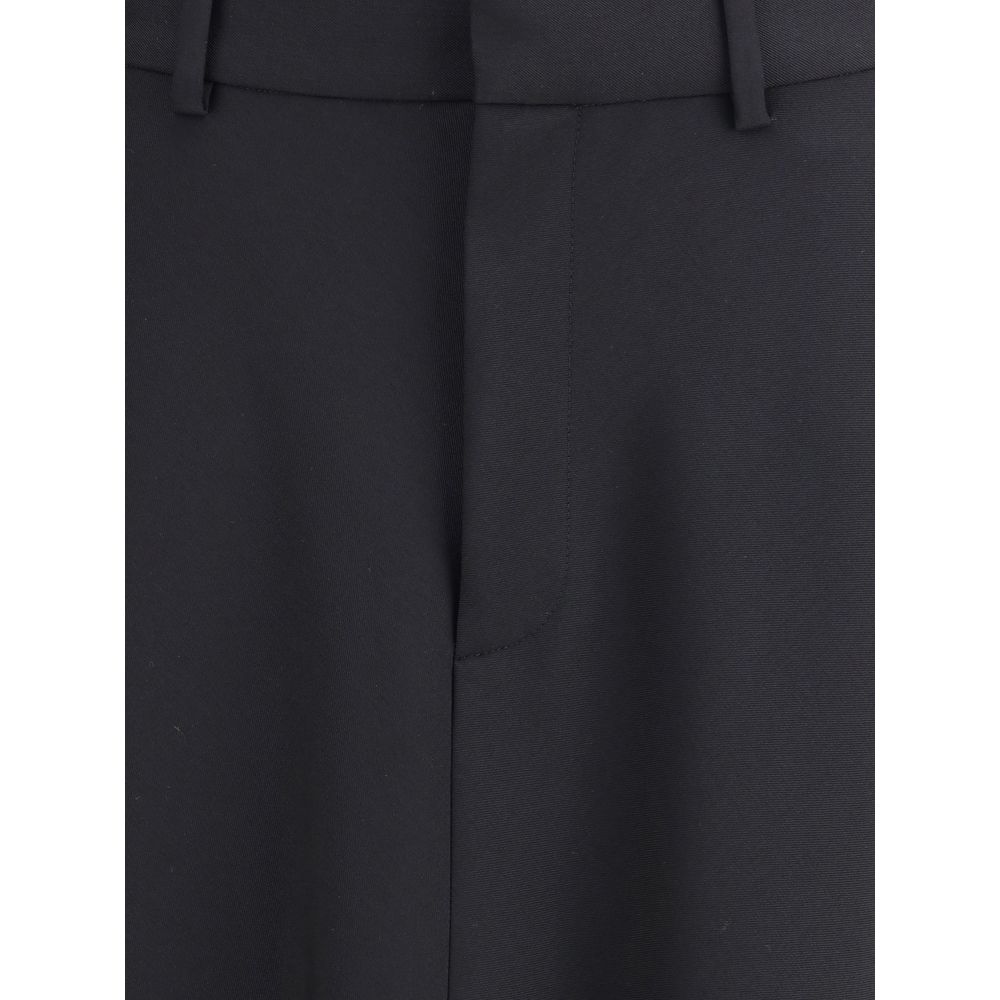 Balenciaga Black Fleece Wool Long Skirt | Regal Royce