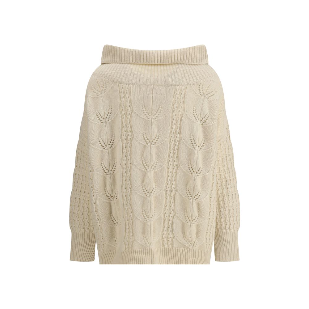 Ermanno Scervino Cream Cashmere Sweatshirt | Regal Royce