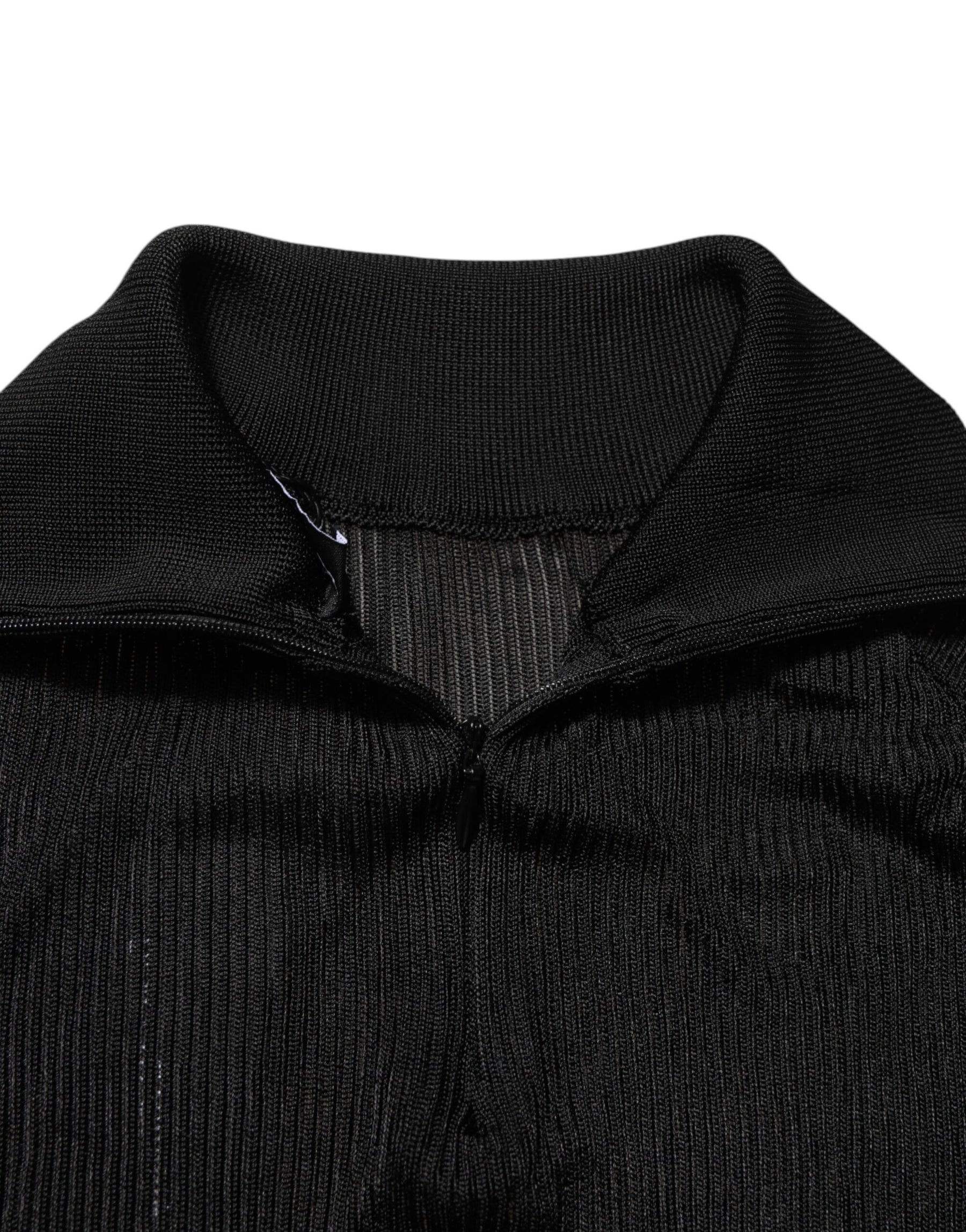 Dolce & Gabbana Black Viscose Turtle Neck Pullover Sweater | Regal Royce
