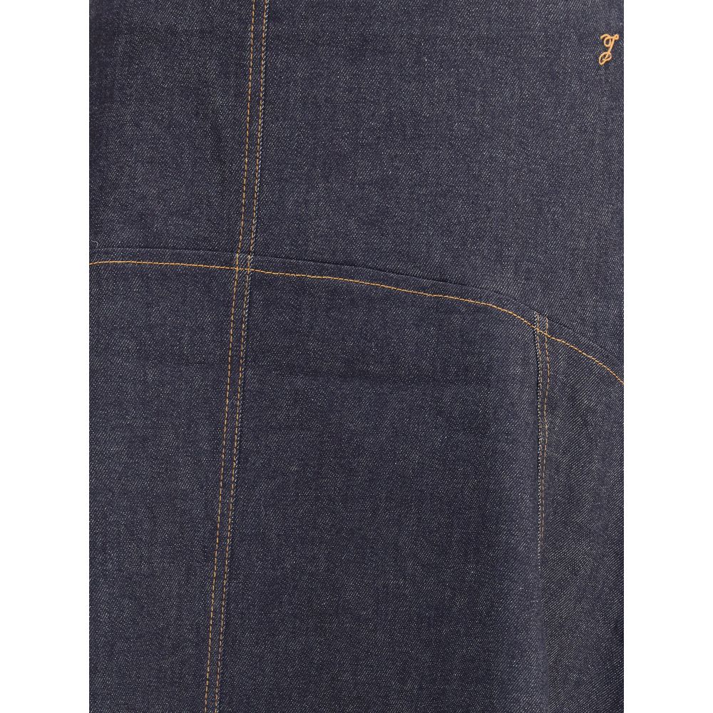 Jacquemus Blue Cotton Midi Skirt | Regal Royce