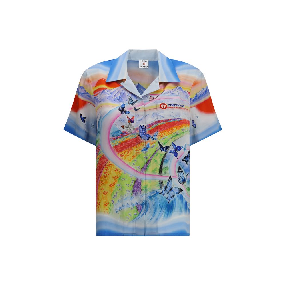 Casablanca Multicolor Silk Pattern Shirt | Regal Royce