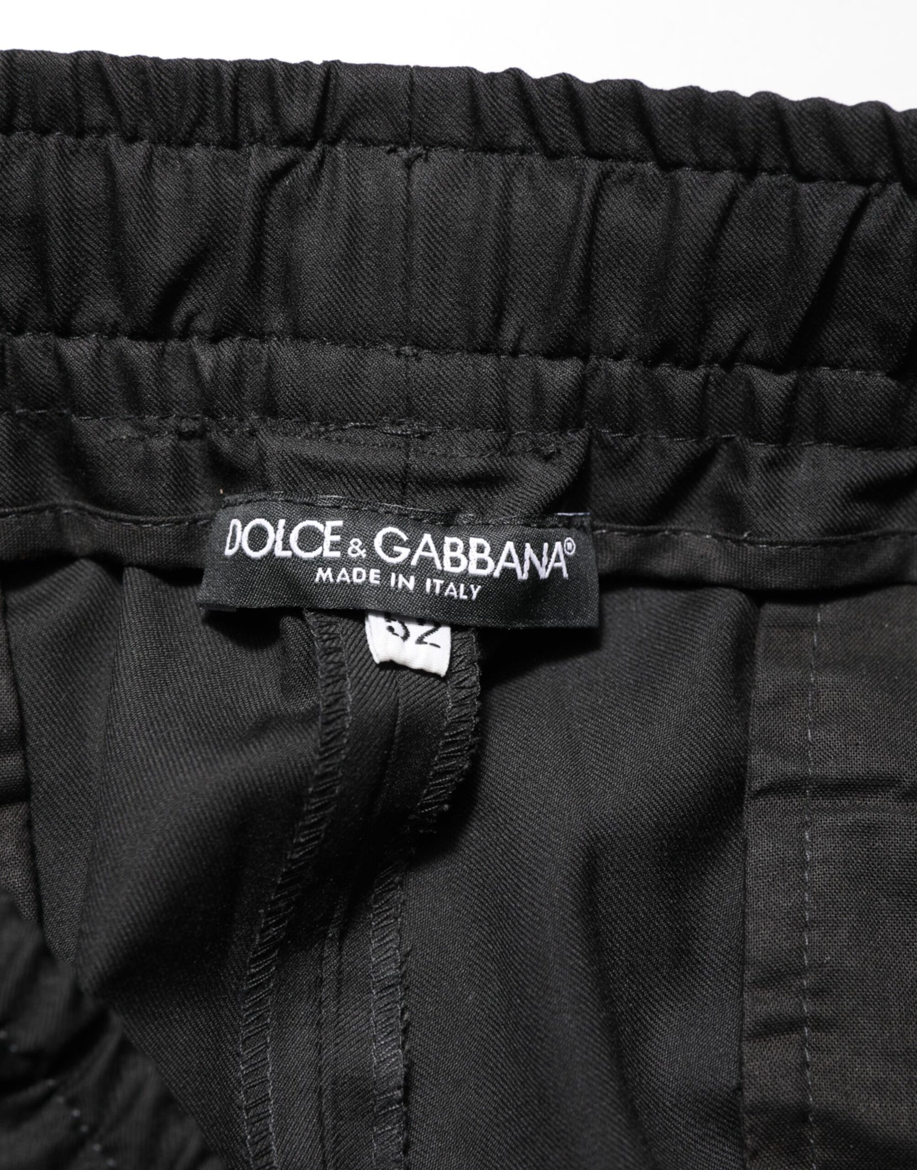 Dolce & Gabbana Black Drawstring Men Jogger Sweatpants Pants | Regal Royce