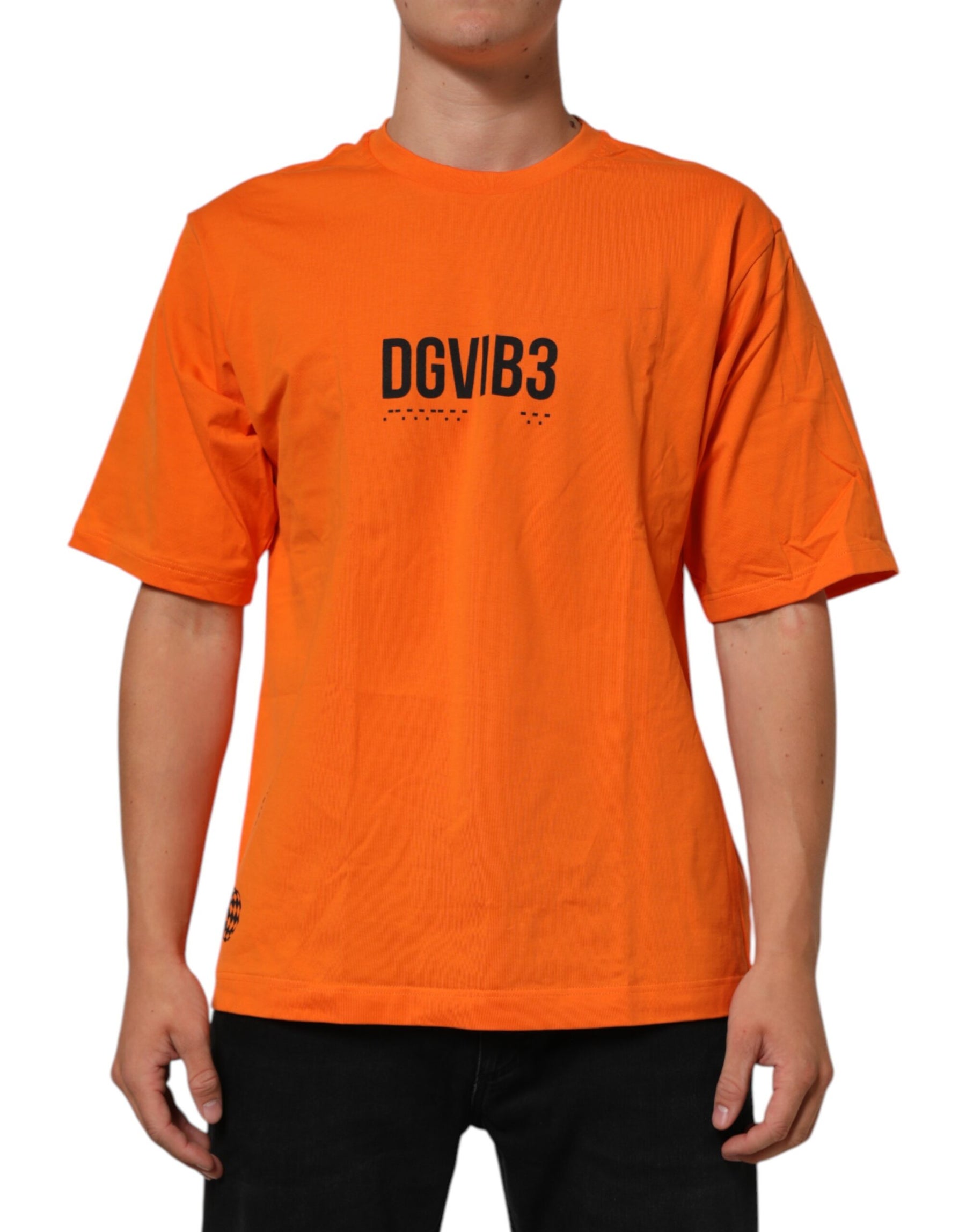 Dolce & Gabbana Orange DGVIB3 Crew Neck Short Sleeves T-shirt | Regal Royce