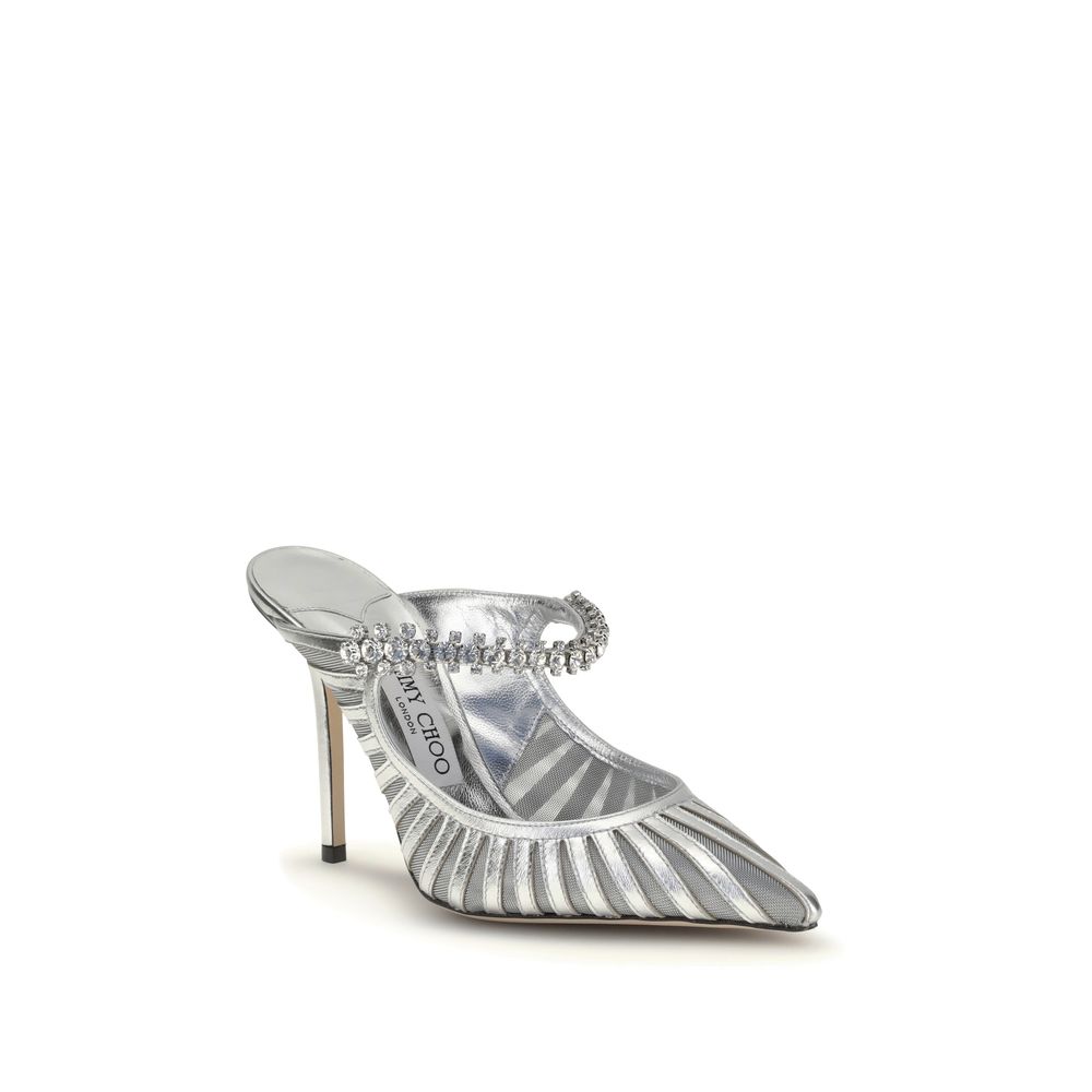 Jimmy Choo Silver Leather High Heel Pumps | Regal Royce