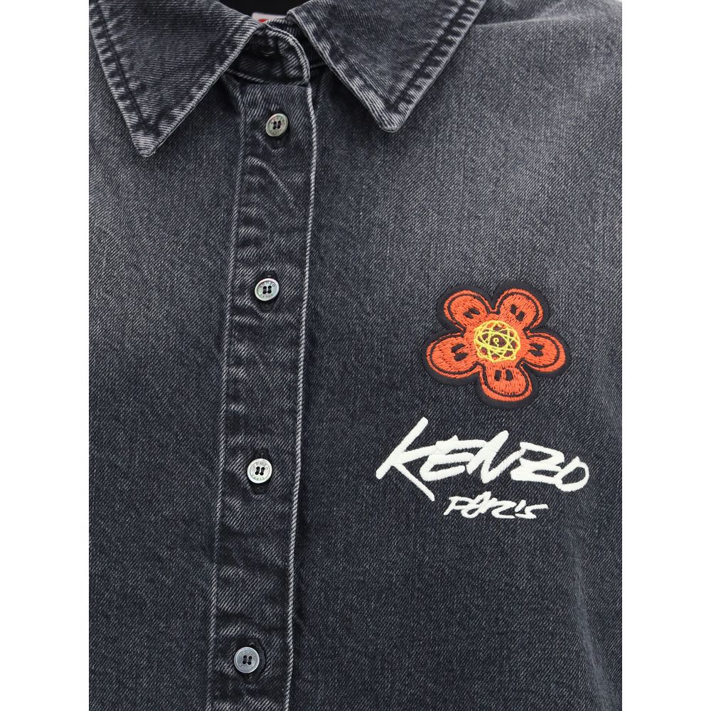 Kenzo Black Denim Shirt | Regal Royce