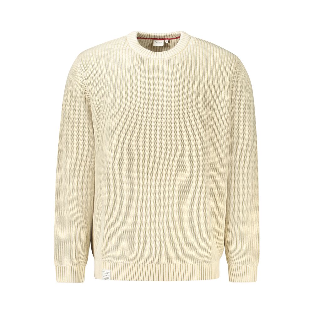 Pepe Jeans Beige Cotton Men Sweater | Regal Royce