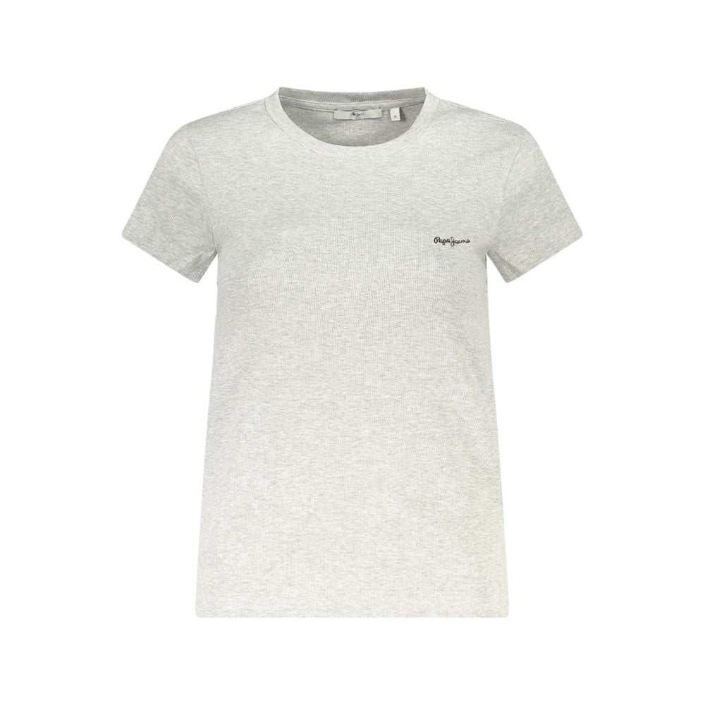 Pepe Jeans Grigio Cotton Women T-Shirt | Regal Royce