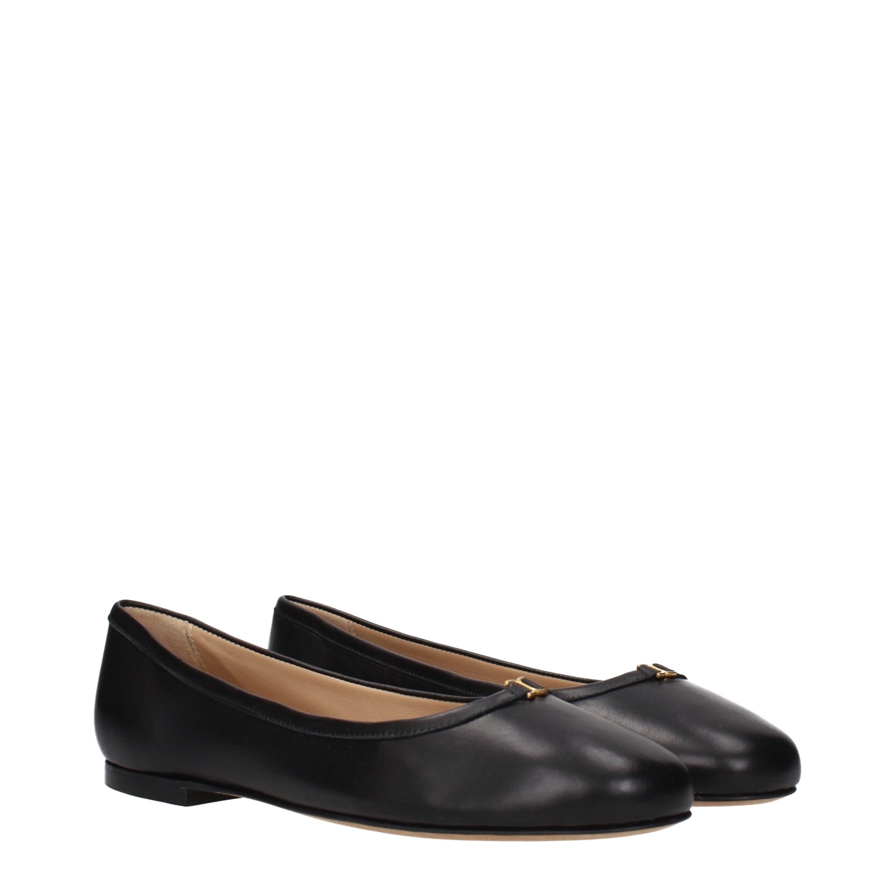 Chloé Black Leather Ballet Flats | Regal Royce