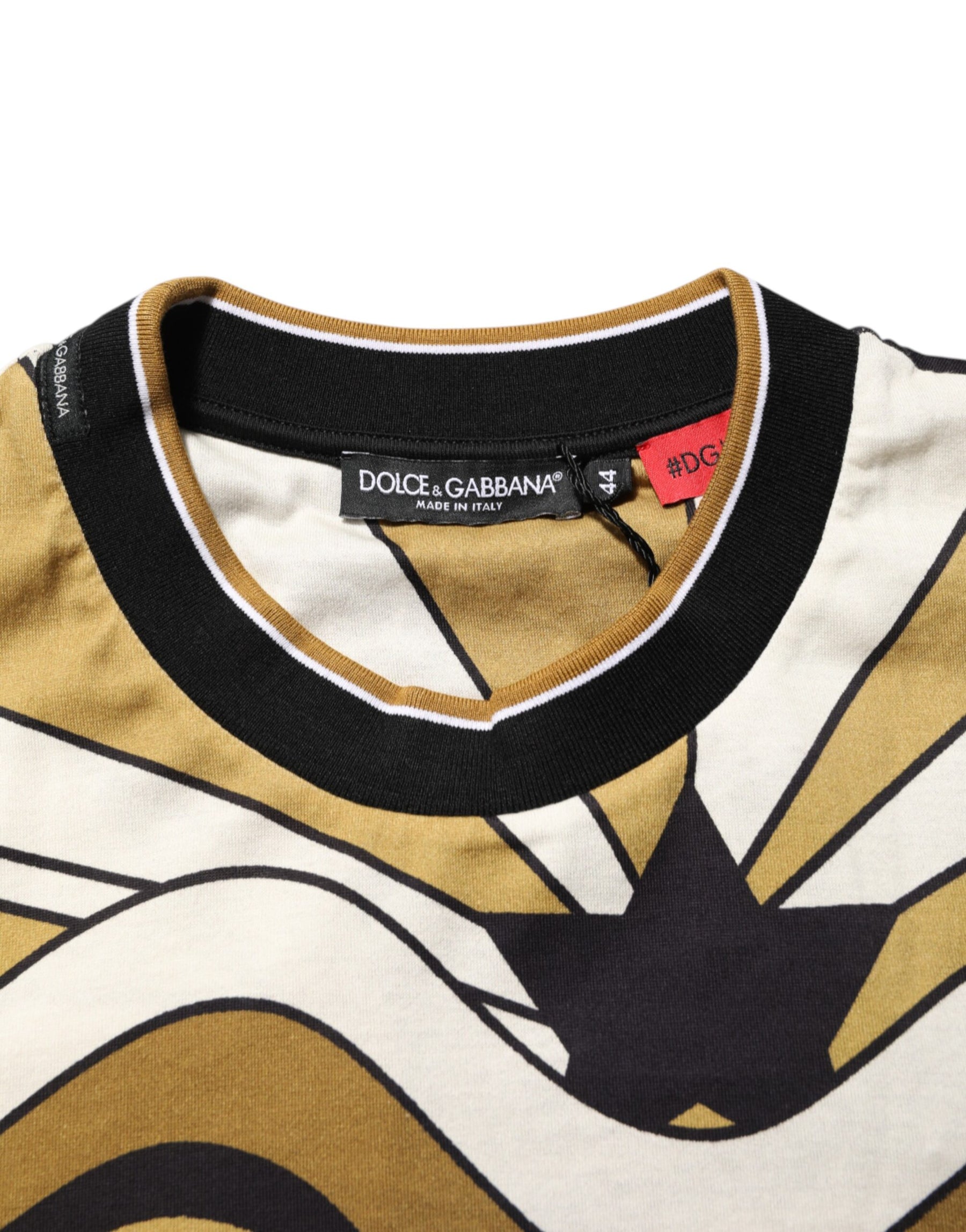 Dolce & Gabbana Multicolor Millennials Star CrewNeck T-shirt | Regal Royce
