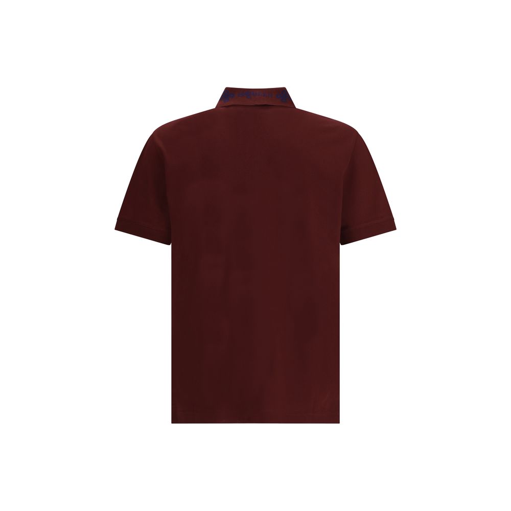 Alexander McQueen Bordeaux Cotton Polo Shirt | Regal Royce