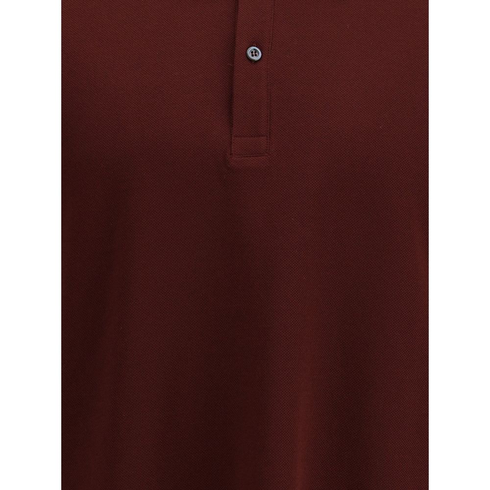 Alexander McQueen Bordeaux Cotton Polo Shirt | Regal Royce