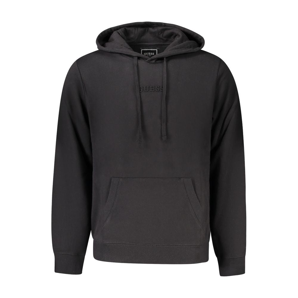 Guess Jeans Black Organic Cotton Men's Hoodie | Regal Royce