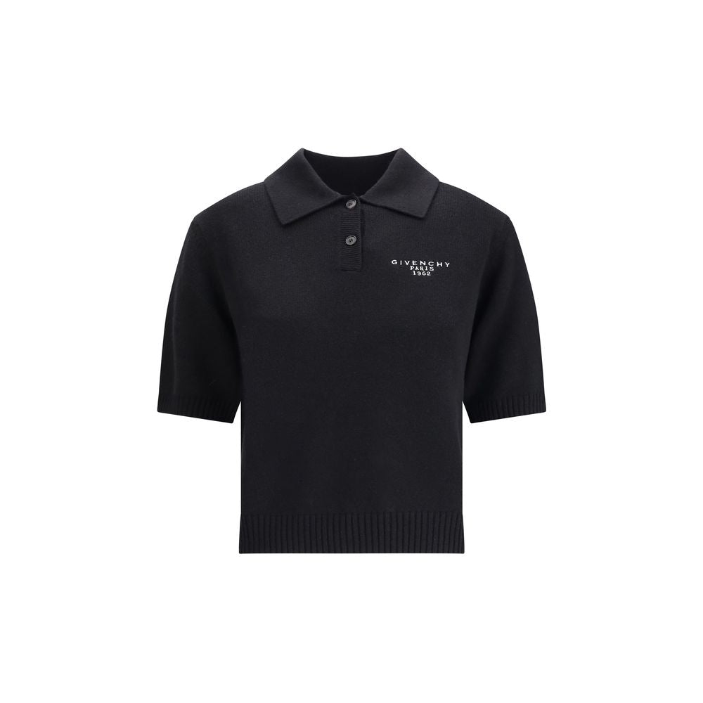 Givenchy Black Wool Polo Shirt | Regal Royce
