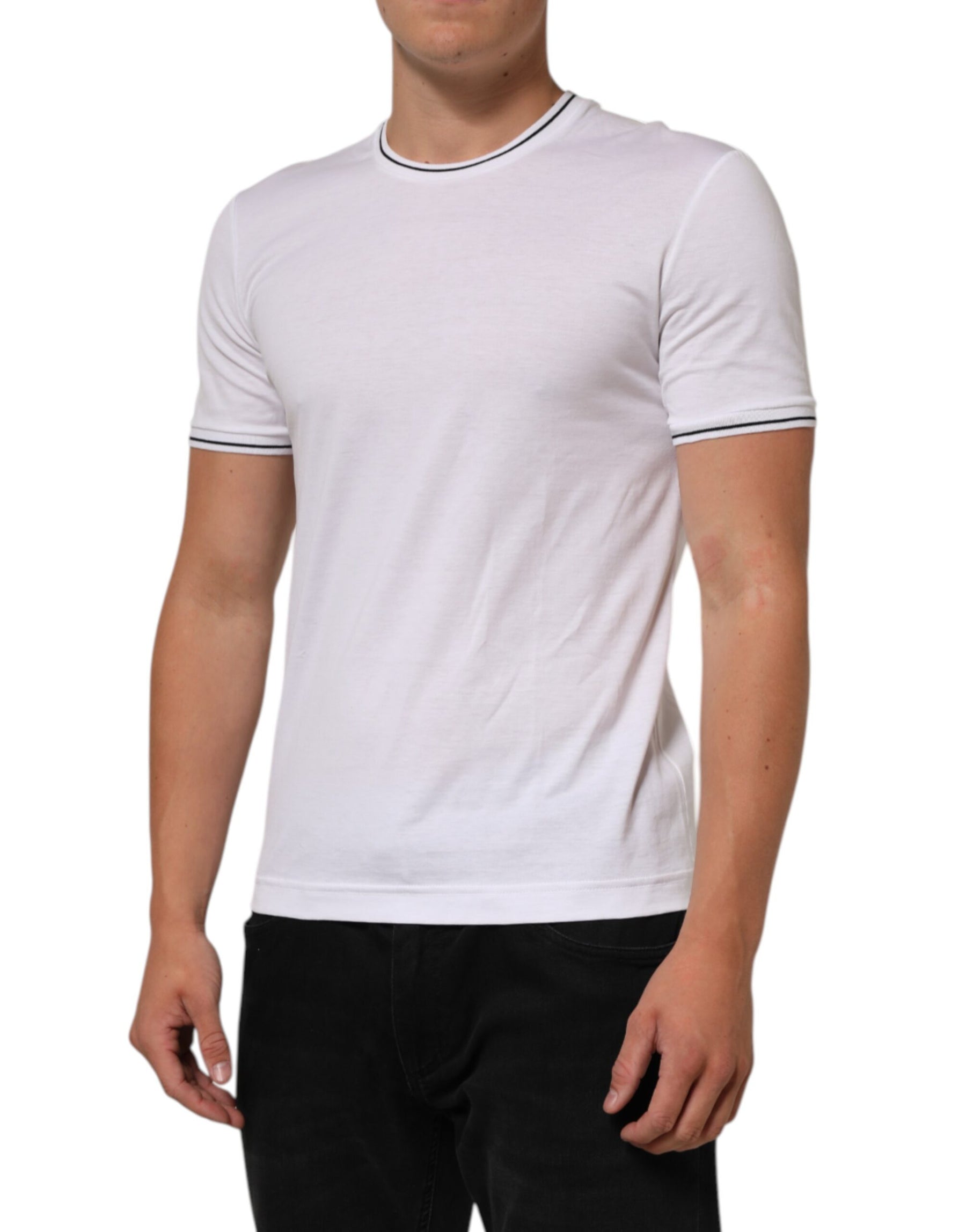 Dolce & Gabbana White Short Sleeves Round Neck Men Underwear T-shirt | Regal Royce